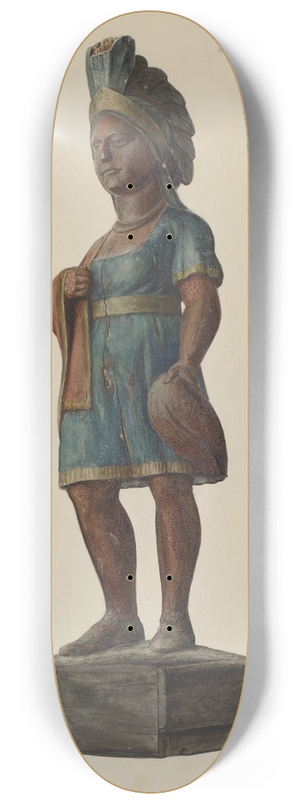 Stanley Mazur - Cigar Store Indian 8.25 inch art skate deck