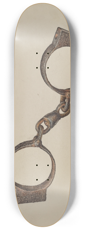 Stanley Mazur - Slave Handcuffs 8.25 inch art skate deck