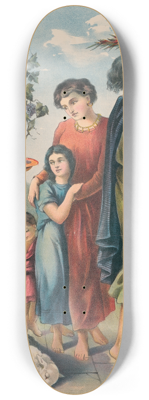 Stecher Litho. Co - The Passover 8.25 inch art skate deck