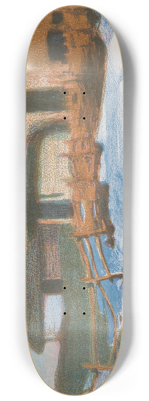 Stefan Filipkiewicz - Rural landscape 8.25 inch art skate deck