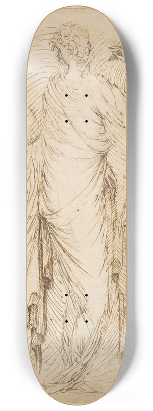 Stefano da Verona - Three Standing Figures 8.25 inch art skate deck