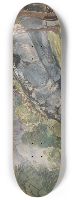 John Frederick Lewis - The Valley of Lutscheuen 8.25 inch art skate deck