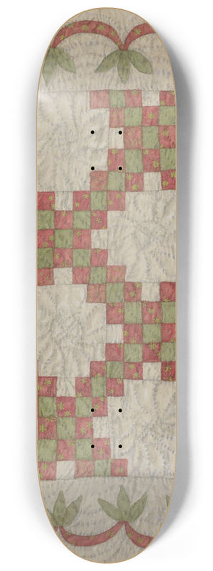 Stella Mosher - Quilt for Dolls Bed 8.25 inch art skate deck