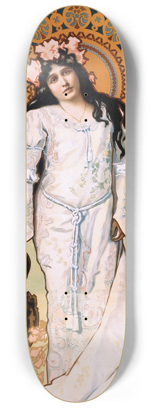 Strobridge & Co. Lith. - Julia Arthur [as] Juliet 8.25 inch art skate deck