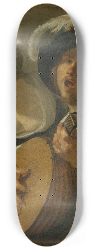 Studio of Dirck van Baburen - A Duet 8.25 inch art skate deck