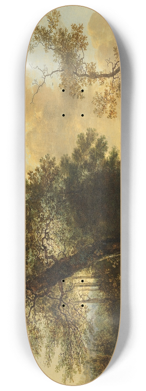 Adam Pynacker - Shepherds and Cattle in a Pasture 8.25 inch art skate deck