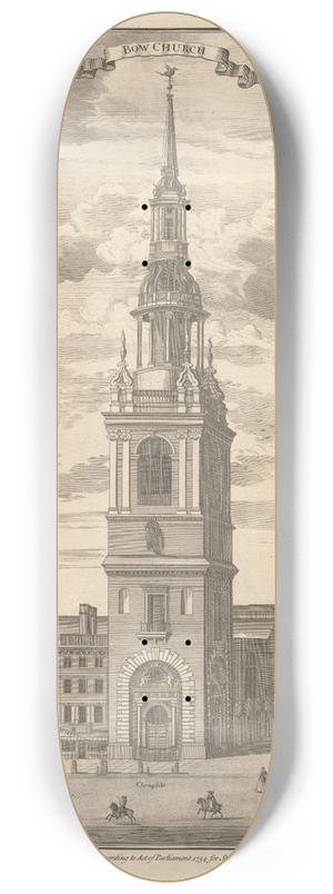 Sutton Nicholls - Bow Church 8.25 inch art skate deck