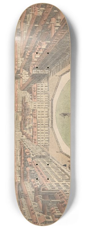 Sutton Nicholls - Golden Square 8.25 inch art skate deck