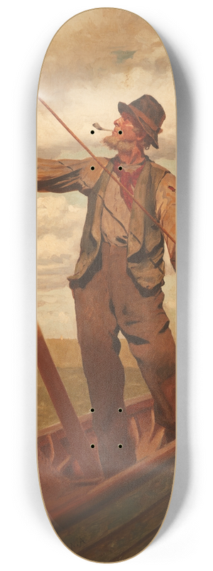 John George Brown - Hoisting the Sail 8.25 inch art skate deck John George Brown - Hoisting the Sail 8.25 inch art skate deck