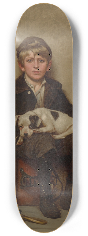 John George Brown - Shoeshine Boy 8.25 inch art skate deck