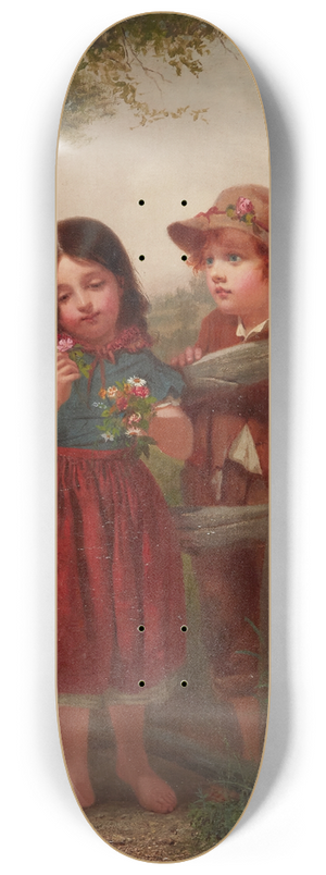 John George Brown - The Bouquet 8.25 inch art skate deck