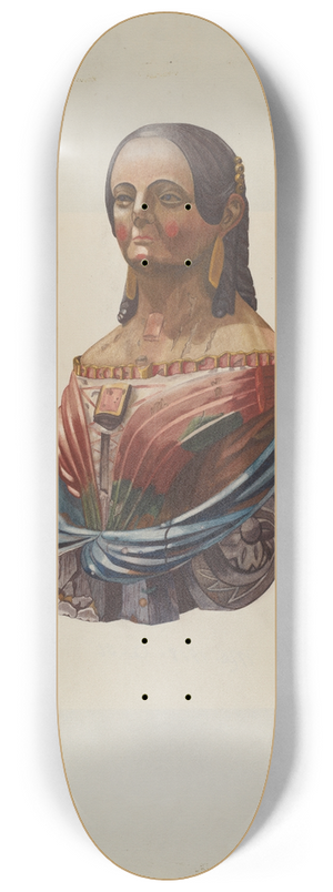 American 20th Century - Figurehead 8.25 inch art skate deck