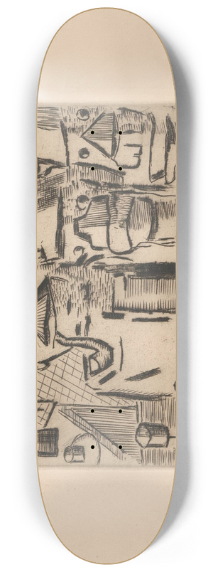 Tadeusz Makowski - Drinkers 8.25 inch art skate deck