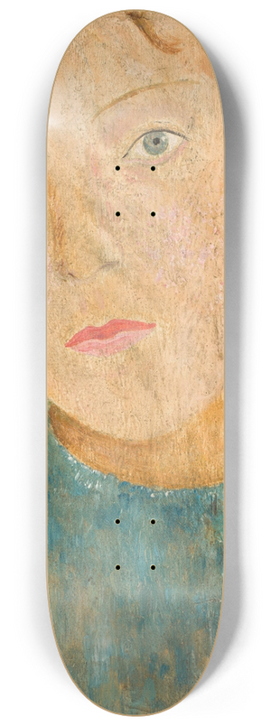 Tadeusz Makowski - Girl with a red plait 8.25 inch art skate deck