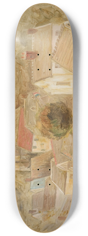 Tadeusz Makowski - Miasteczko 8.25 inch art skate deck