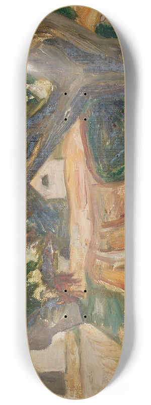 Tadeusz Makowski - Roadside trees 8.25 inch art skate deck