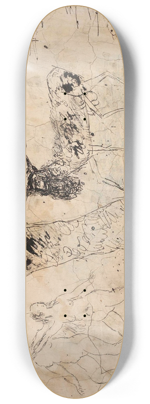 Tadeusz Makowski - Scene in Paradise 8.25 inch art skate deck
