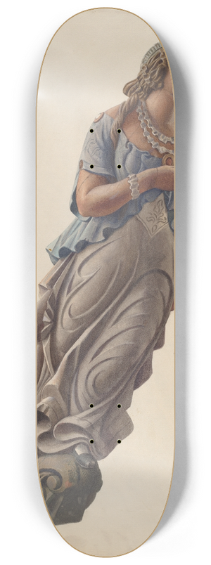 American 20th Century - Figurehead 8.25 inch art skate deck