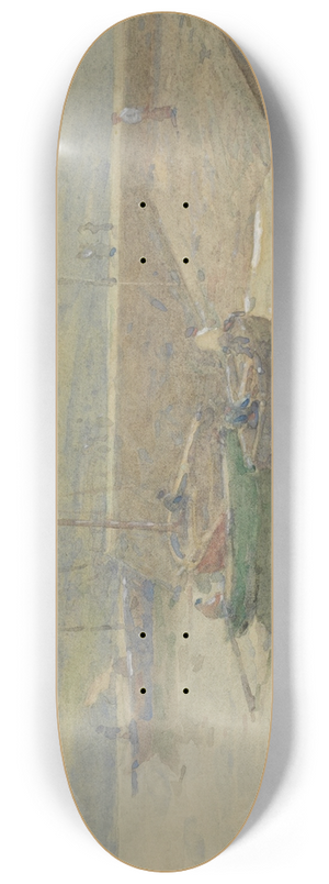 Terrick Williams - Quiet evening, Concarneau 8.25 inch art skate deck