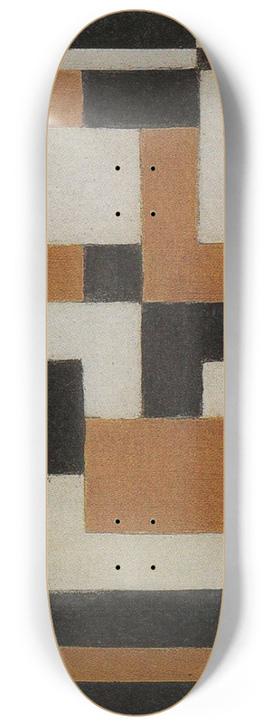 Theo van Doesburg - Composition 8.25 inch art skate deck