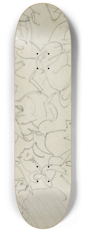 Thodore Gricault - Cavalry battle 8.25 inch art skate deck