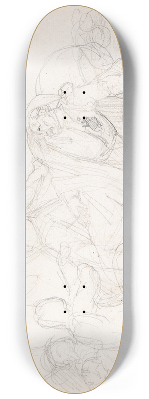 Thodore Gricault - Fallen Soldiers 8.25 inch art skate deck