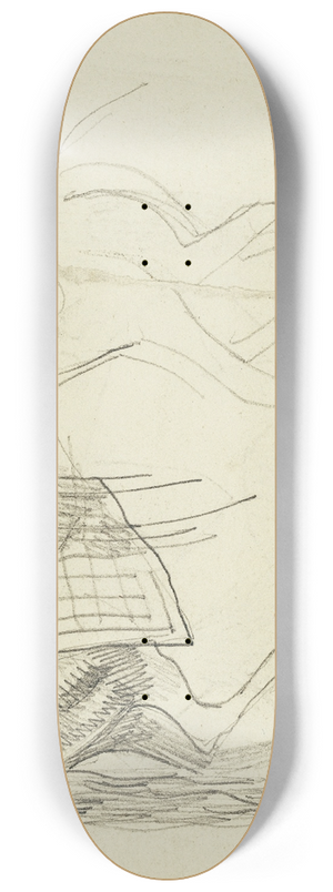 Thodore Gricault - Horse Studies 8.25 inch art skate deck