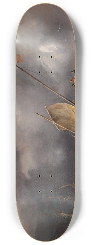 Thodore Gudin - La tempte 8.25 inch art skate deck