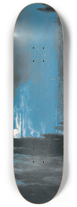 Thodore Gudin - View OfConstantinople 8.25 inch art skate deck