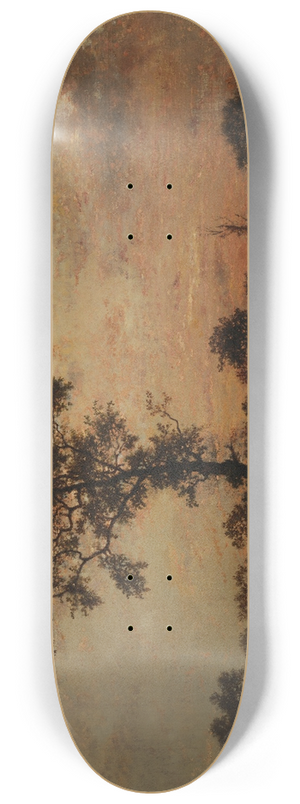 Thodore Rousseau - Edge of the Forest, Sun Setting 8.25 inch art skate deck