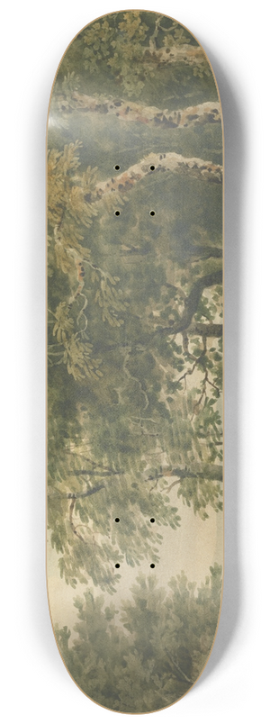 Thomas Barker - Landscape with a Man Driving Sheep 8.25 inch art skate deck