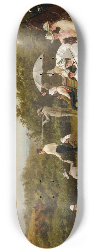 Thomas Blinks - Walter Winans On The Running Deer Range, Wimbledon Common 8.25 inch art skate deck