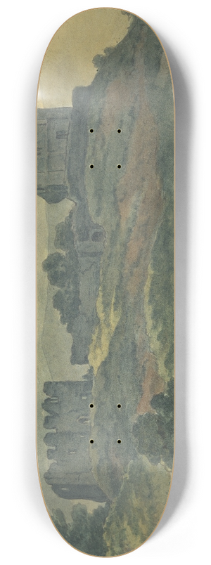 Thomas Bradshaw - Castle Ruins on a Hilltop 8.25 inch art skate deck