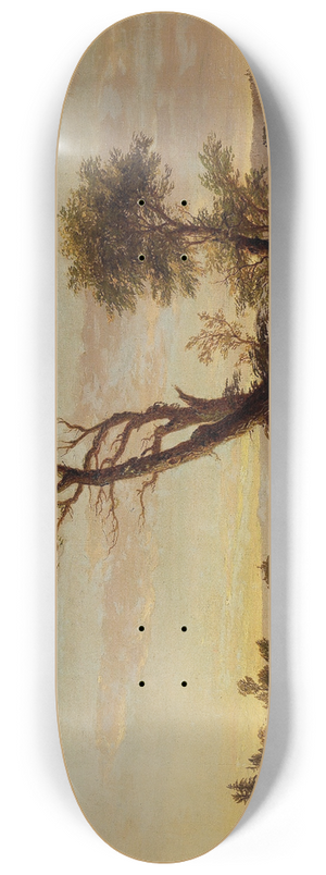 Thomas Cole - American Lake Scene 8.25 inch art skate deck