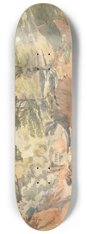 Thomas Creswick - Landscape View at Powerscourt 8.25 inch art skate deck