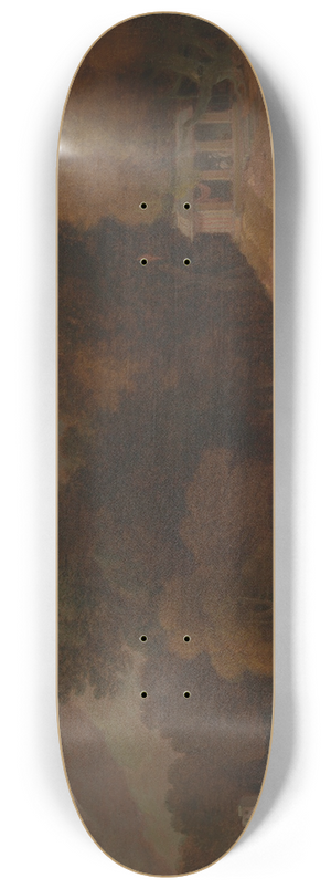 Thomas Daniell - Hilly Landscape in India 8.25 inch art skate deck
