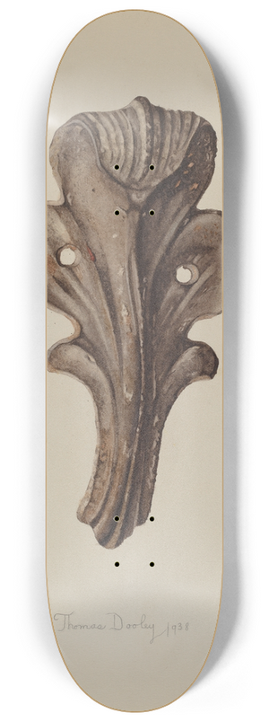 Thomas Dooley - Ornamental Iron Leaf 8.25 inch art skate deck