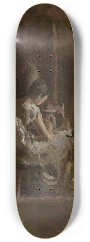 Thomas Eakins - Sketches for Home-Spun 8.25 inch art skate deck