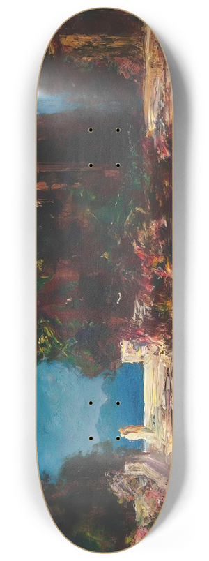 Thomas Edwin Mostyn - The Terrace 8.25 inch art skate deck