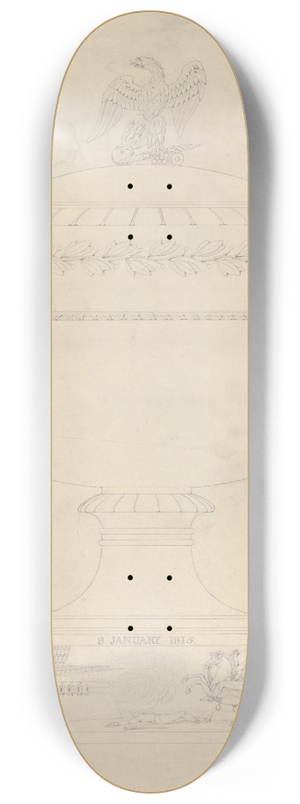 Thomas Fletcher - Design for a covered vase 8.25 inch art skate deck