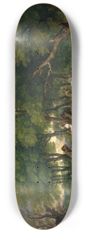 Thomas Gainsborough - Road from Market 8.25 inch art skate deck