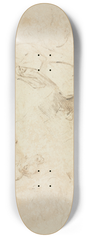 Thomas Gainsborough - Sketches: Figures and Animals 8.25 inch art skate deck