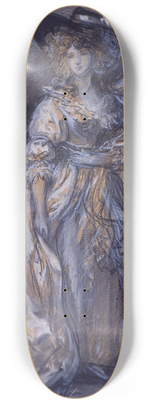 Thomas Gainsborough - Study of a Lady 8.25 inch art skate deck