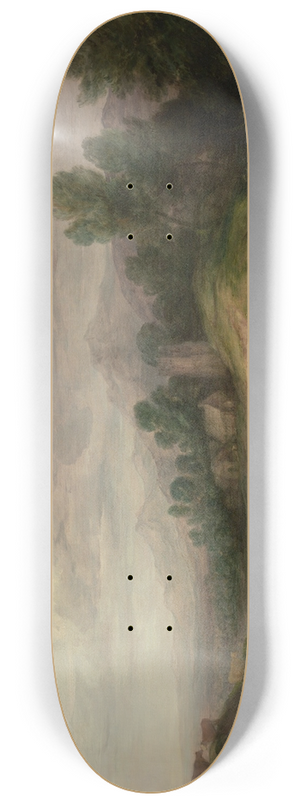 Thomas Gainsborough - Wooded Upland Landscape 8.25 inch art skate deck