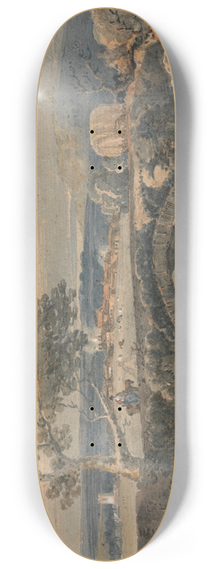 Thomas Girtin - The Old Bridge in Devon 8.25 inch art skate deck