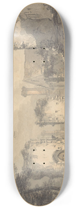 Thomas Hearne - Castle Acre Priory 8.25 inch art skate deck