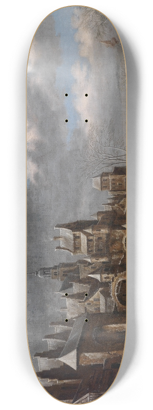 Thomas Heeremans - Winterlandschaft mit Eislufern 8.25 inch art skate deck
