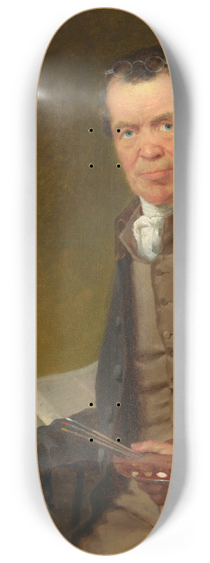 Thomas Hicks - Edward Hicks Painting the Peaceable Kingdom 8.25 inch art skate deck