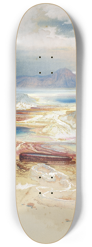 Thomas Moran - Minerva Terrace, Yellowstone 8.25 inch art skate deck
