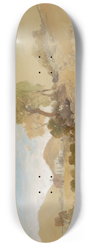 Thomas Moran - Near San Francisco, Mexico 8.25 inch art skate deck
